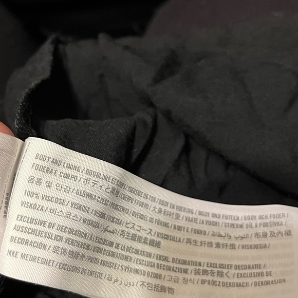 GUC Hollister XS Black Boho Halter Embroidered Low Back Spring Summer Goth Dress - Picture 10 of 10